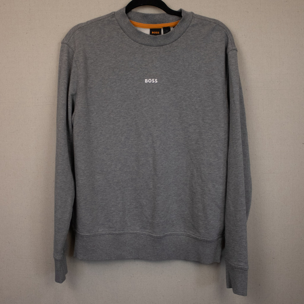 BOSS Wes gray crew neck sweatshirt-M